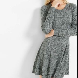 Hint of cashmere fit and flare sweater dress!